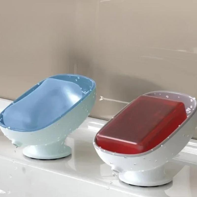 Bathroom Soap Dishes Holder, Self Draining Soap Box with Drain Holes, Portable Soap Container for Household Bathroom Accessories