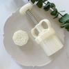 50g Window Grilles Shaped Plastic Mooncake Stamps DIY Mooncake Moulds DIY Baking Mooncake Tools for Mid-Autumn Festival