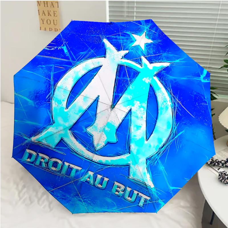 Marseille Print Automatic Umbrella, 8 Rib Iron Frame, Plastic Handle, Suitable for Outdoor Travel &Daily , Ideal Gift