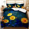 Chrysanthemum Duvet Cover Set Colourful Flower Pattern Polyester Comforter Cover For Kids Girls Bedding Set King Queen Full Size