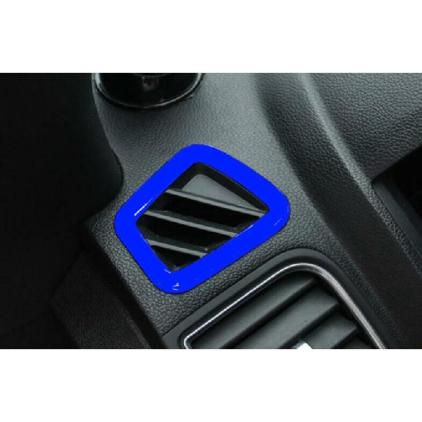 Car Dashboard L&R Air Outlet Vent Cover For Ford Explorer 2011- Bright Blue