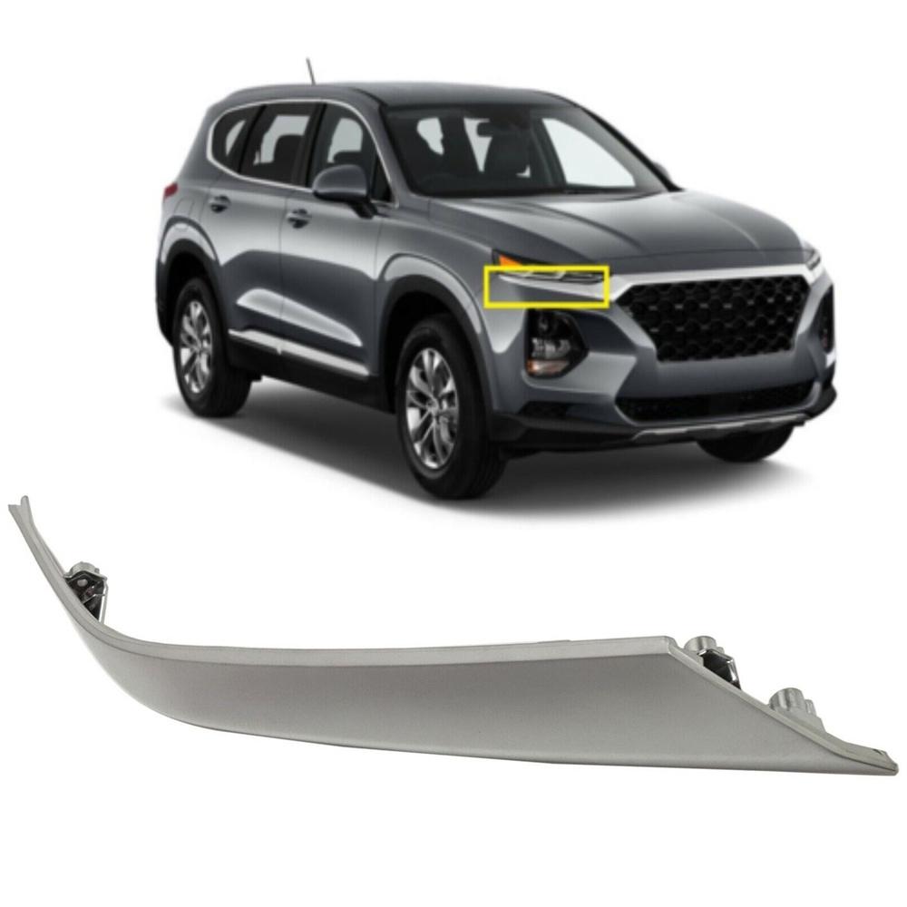 

Front Headlight Molding Right Passenger Side For Hyundai Santa Fe Sport 2019-2020