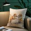Cute Watercolor Pet Dog Pillow Case Short Plush Print Cushion Cover Square Throw Pillow Covers Sofa Home Decor