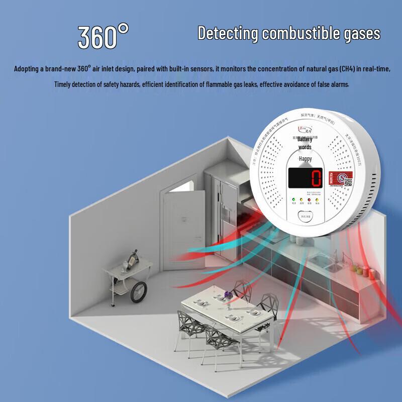 Lingfang JT-LF-730D Natural Gas Alarm with Solenoid Valve