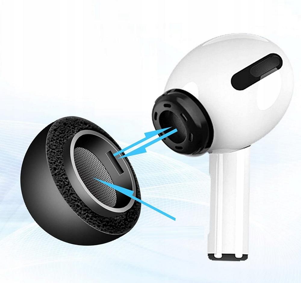 Silicone Earbuds for Apple AirPods Pro GEN 1/2/3 Set (, , ) Black