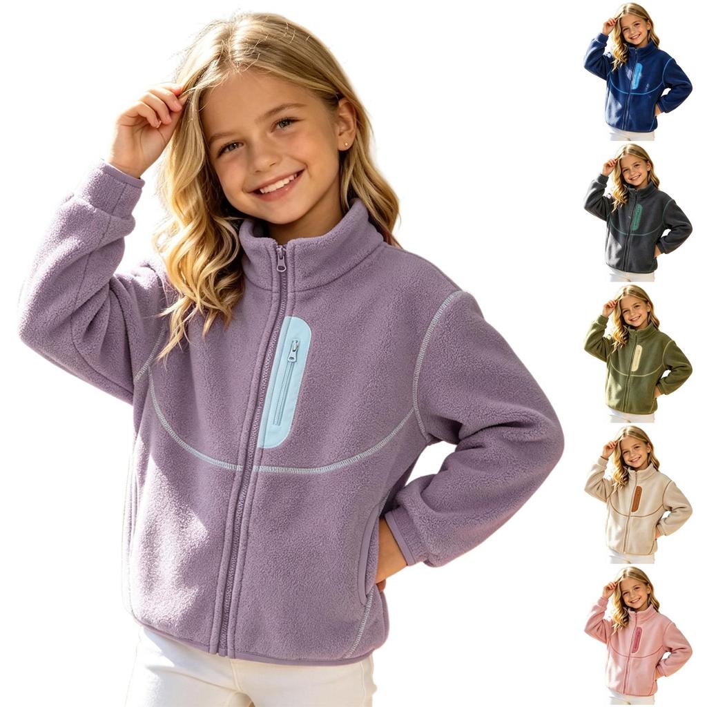 Boys Girls Sweatshirt Long Sleeve Color Casual Pullover for Everyday Wear