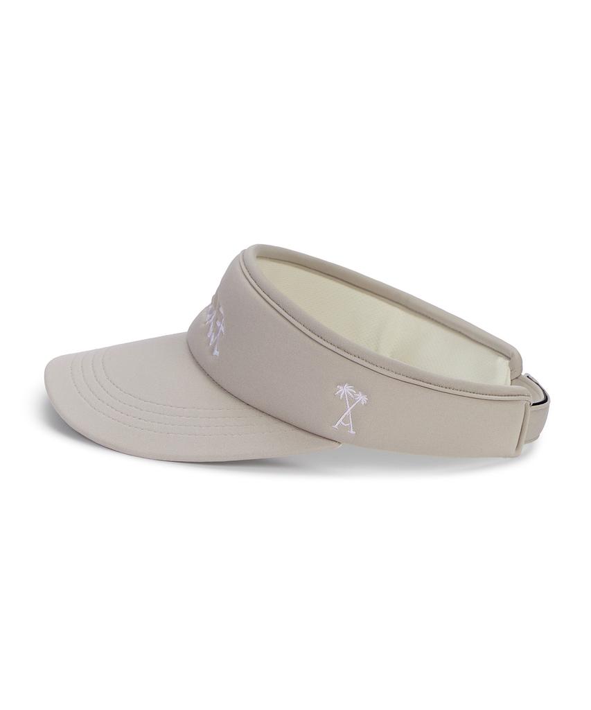 Bajal Palm Tree Logo Sun Cap Beige