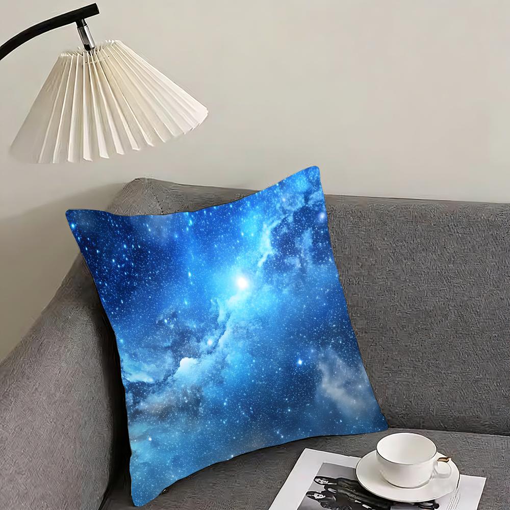 Starry Sky Fashion Cushion Cover Pillowcase Ultra Soft Skin Friendly Fabric Cloud Like Comfort  Concealed Zipper