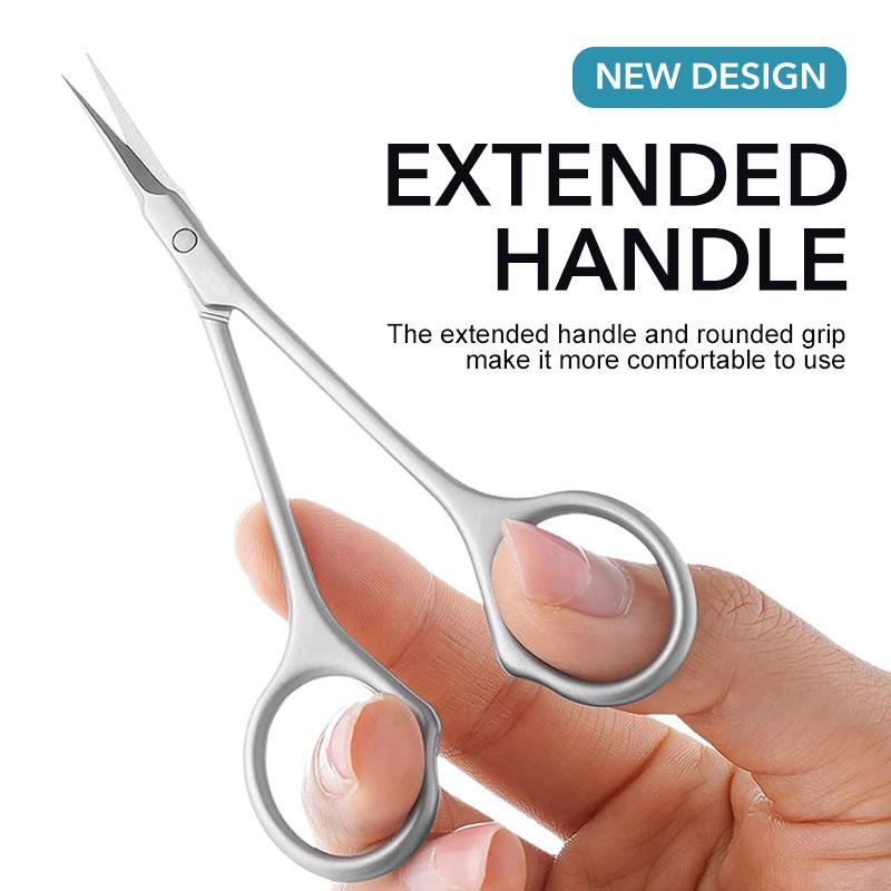 Forbici per cuticole in acciaio inossidabile Rimozione della pelle morta per unghie Tagliatori di arte Forbici per unghie russe Forbici per manicure con punta curva