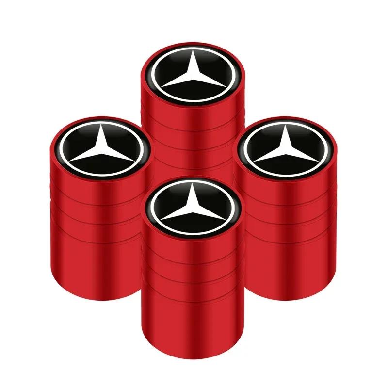 New 2025 Hot Car Tire Valve Stems Cap Knurling Style Tire Valve Cap Tire Wheel Stem Air Valve Cap For Mercedes Benz W211 W204 W2