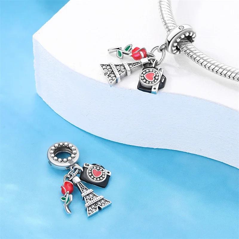 copper Fashion High Heels Lipstick Dress Perfume Bottle Life Collection Charm Bead Charms Bead Charms Compatible With Pandora Authentic Bracelets Do I