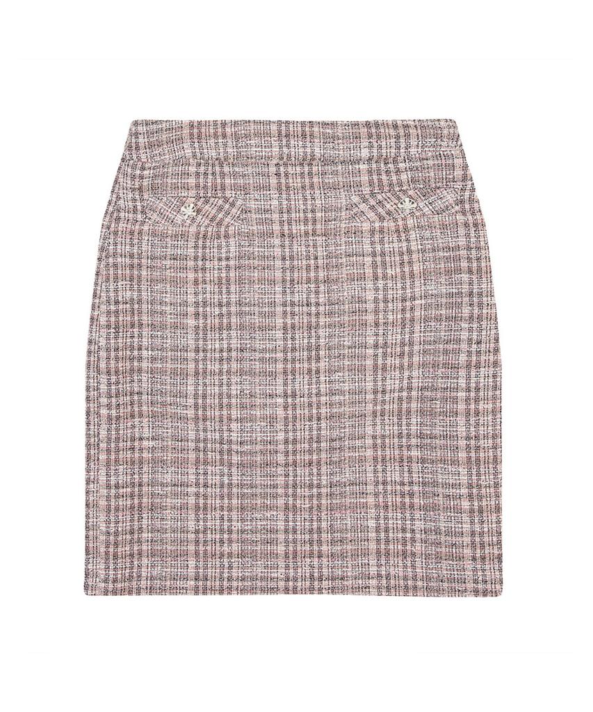 ECOLEDEPARIS Tweed Pattern Skirt_Cb0Xwsa010Z