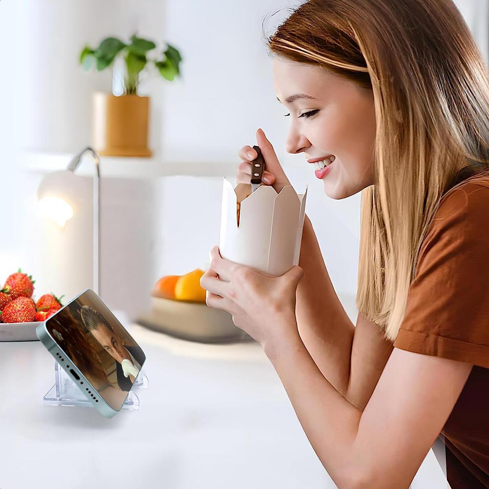 10/20pcs Mini Display Stand Clear Acrylic Display Easels Adjustable Plate Holder Stand Picture Frames Rack Wedding Home Decor