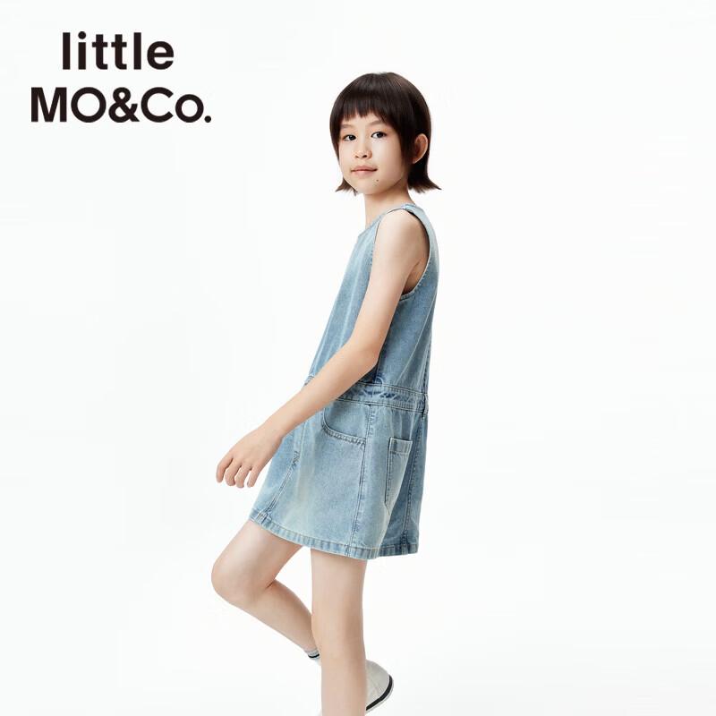 

Little MO&Co. Girls Summer Utility Denim Vest Dress 150