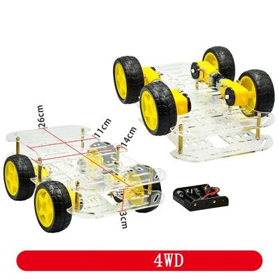Intelligent Control Smart Robot Car With Motors Motor Car Chassis Kit  Robotics Learning