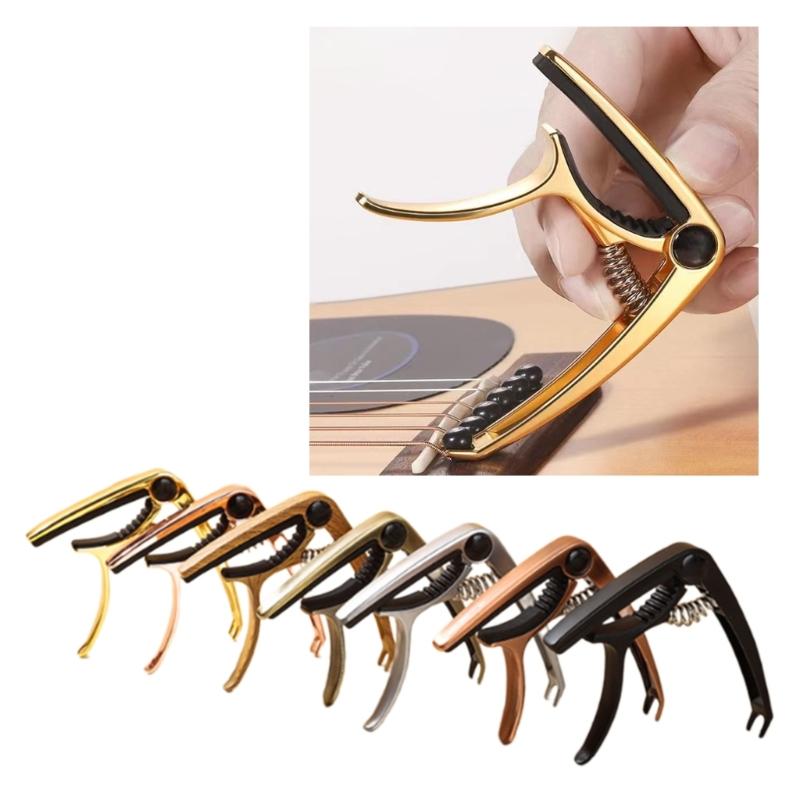 Moving Capo Sliding Capo Adjustable Capo for Tuning Tone of String Instruments for Electric Acoustic Guitars