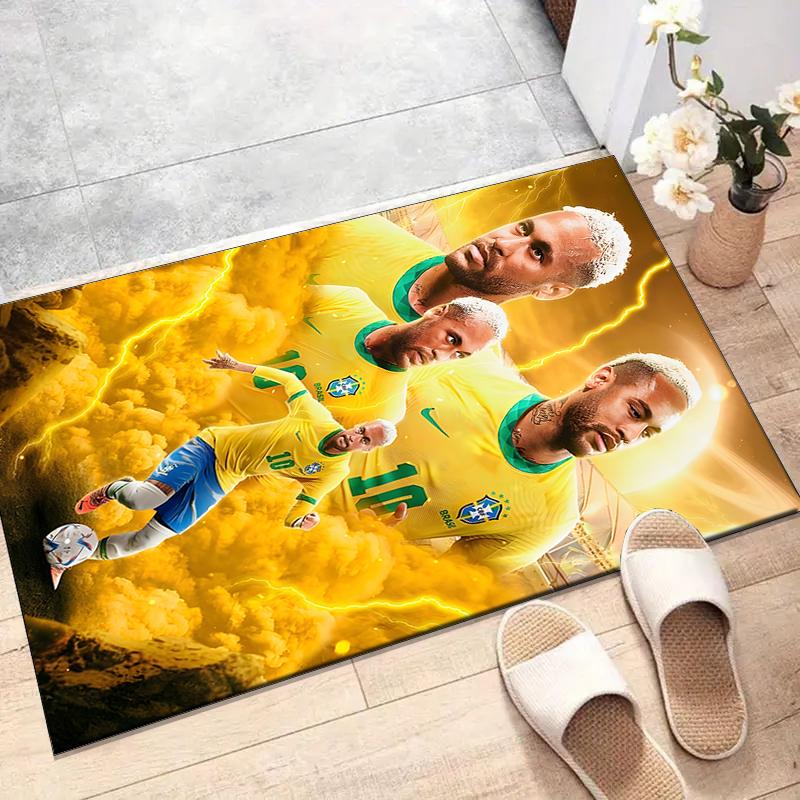 1pc Neymar17 Design Printed Area Rug Carpet for Bedroom Living Room Home Decor Rugs Mat Non Slip Mat Rug for Bedside