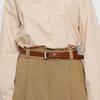 Woman Day Classic Daily Full Grain Leather Belt Camel