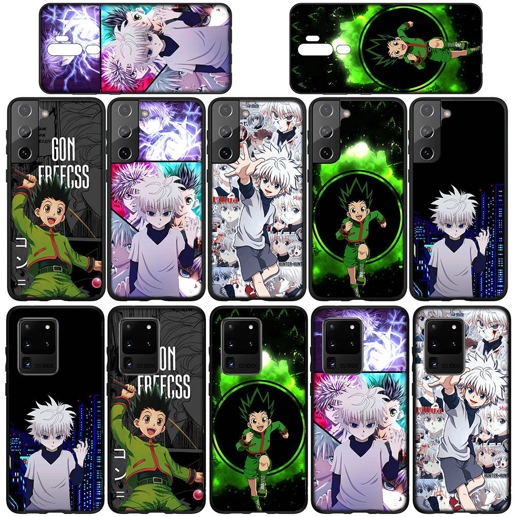 Phone Case for Samsung Galaxy S25 S24 S23 iPhone 16 15 Xiaomi Redmi Note 14 13 12 16E 11 Pro Max OPPO Moto Killua Hunter X Hunter Gon Freecss Cartoon