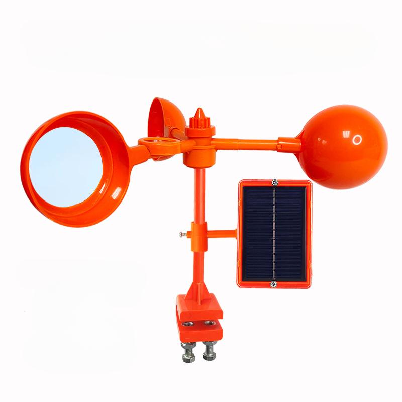 Bird Repeller Ultrasonic Solar 360 Degree Rotating Reflector Bird Repeller Device For Orchard Fish Pond Farmland Warehouse Etc.