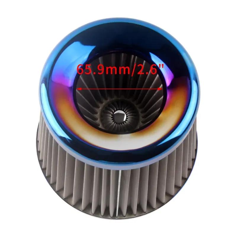 

Universal Stainless Steel Auto Air Intake System High Flow Cone Cold Air Filter 60MM 65MM 70MM 75MM AF07 70mm