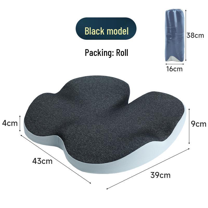 Japanese Memory Foam Seat Cushion - Hip & Lumbar Support for Office Chair, All-Season Comfort