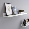 Floating Shelves Set of 2, LEADGE Wall Shelves with High Gloss Finish, 60 X 10 Cm, for Pictures and Books, Living Room, Kitchen