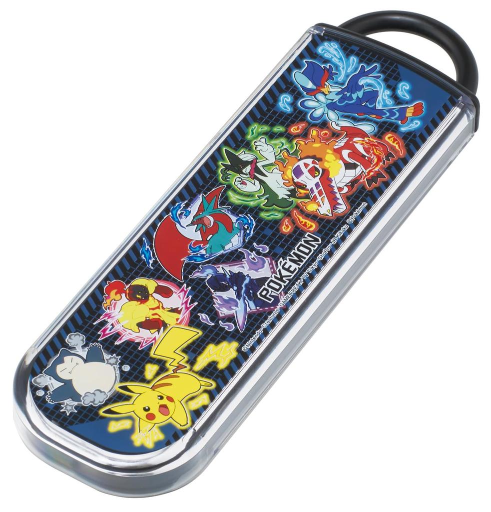 Skater Bento Chopsticks and Spoon Sliding Made in Pokemon Size CCA1AG Children's Set, Design, Antibacterial, Japan, Design, 25, Boys,