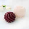 Geometric split ball candle silicone mold spiral rotating ball cake chocolate silicone mold water ripple ball silicone mold