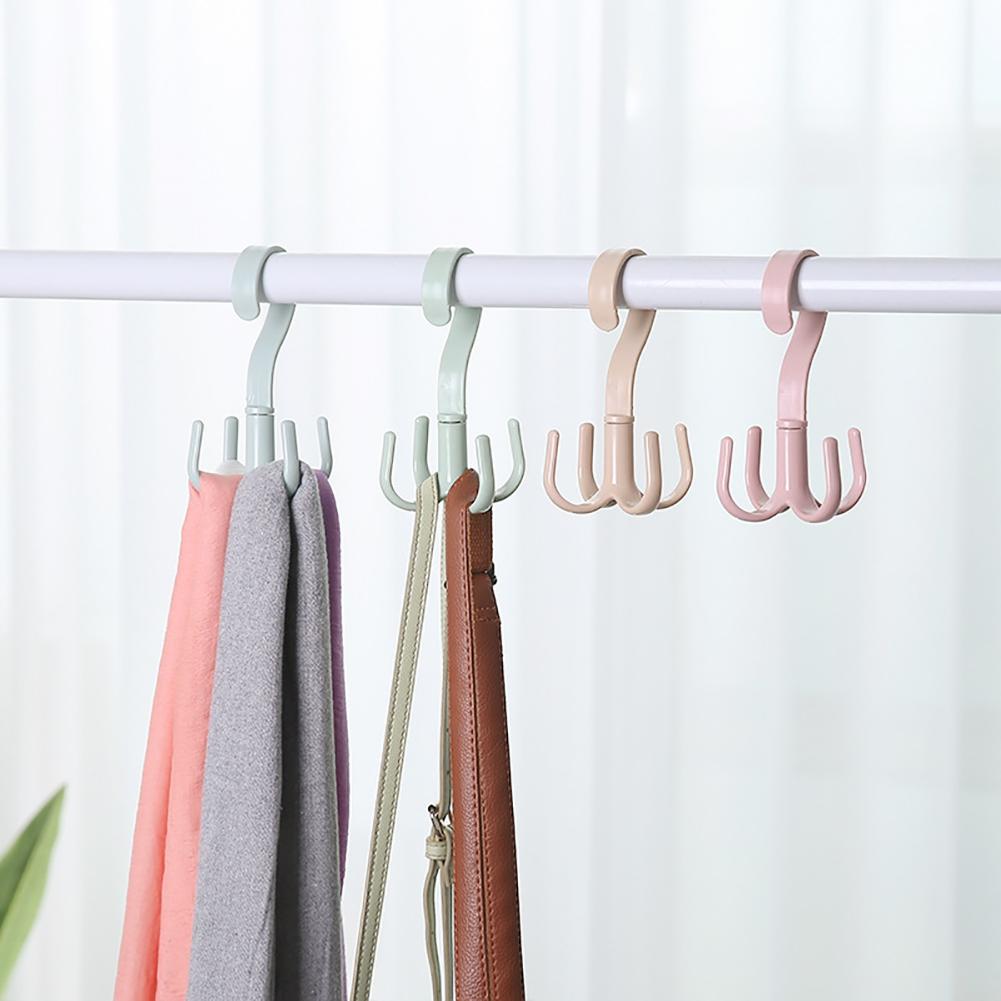 Handbag Bag Holder Space Saving Hanger Cabinets Clothes Rack 360 Degree Rotation Shoes Belt Scarf Hanging Rack