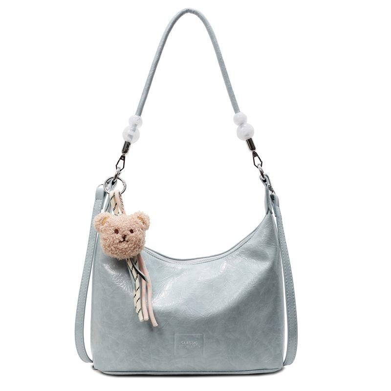 Spring and Summer Hot Sale, High-end Sense, Simple Style Soft Leather Tote Bag, Women's Fashion Versatile Work Commuting Leisure Messenger Bag