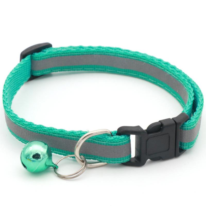 Dog Collar and Leash Set with Reflective Strip for Night Visibility