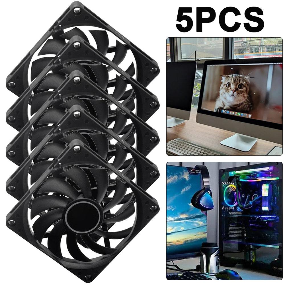 

AU 8CM CPU Cooler Fans 4PIN PWM Ультратонкий CPU Cooler Fan Hydraulic Bear