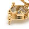Brass Sundial Compass Gold Plated Decorative Garden Sundial Collectible Nautical Decor Accent