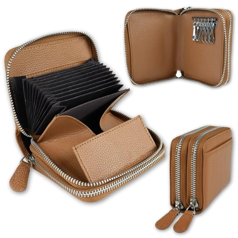 

PlumRiver key case wallet Integrated type mini wallet small wallet smart key 2 pieces storage ladies wallet genuine leather cowhide wallet key case