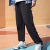 Li Ning Casual Lace-Up Straight Leg Knitted Sports Pants Men Pants Black AKLRA77-1