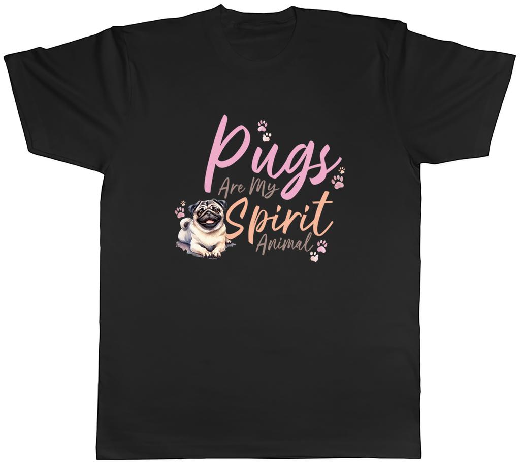 Pugs are my Spirit Animal Unisexs TShirt Pug Dog Pet Lover Tee Gift