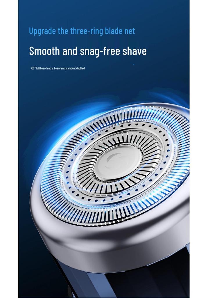 Portable Mini Electric Shaver: Upgraded Washable Digital Display for Men