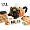 Decorative Paper Towel Holder Tissue Box DIY Sewing Kit, Halloween Theme, Patchwork Fabric Craft Creative Gift for Her Set, Handicraft Quilted Cover,