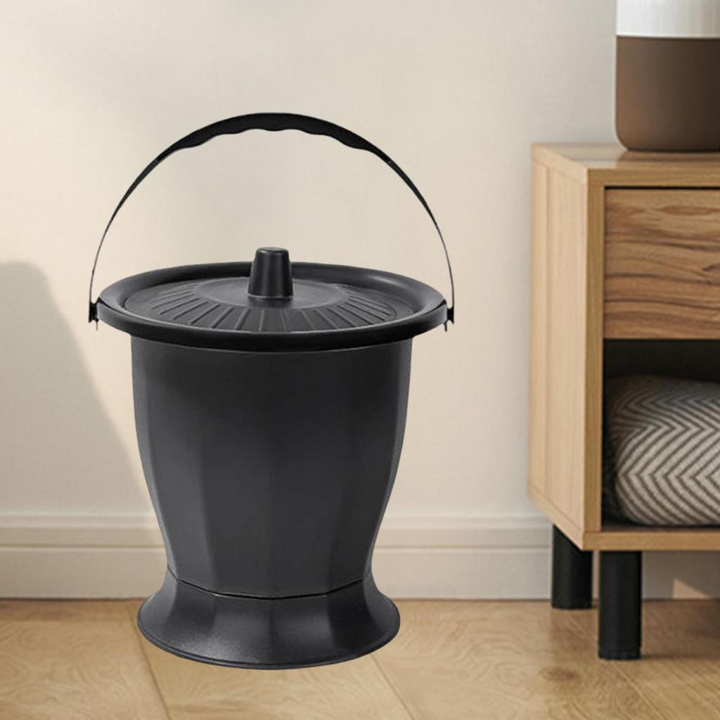 Bedpan Urinal Bucket with Lid, Spittoon for Home Use By Adults