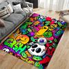 Colorful Graffiti Money Design suitable as a non-slip mat for the living room or bedroom sofa
