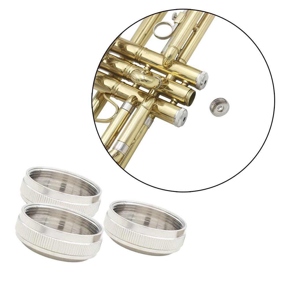 3pcs Bottom Valve Type Trumpet Accessories Parts Silver Brass Instrument Screw  For Trumpet Repair