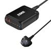 200W Gallium Nitride Multifunctional Desktop Charger with 3A3C Ports - Universal Fast PD Charging Adapter