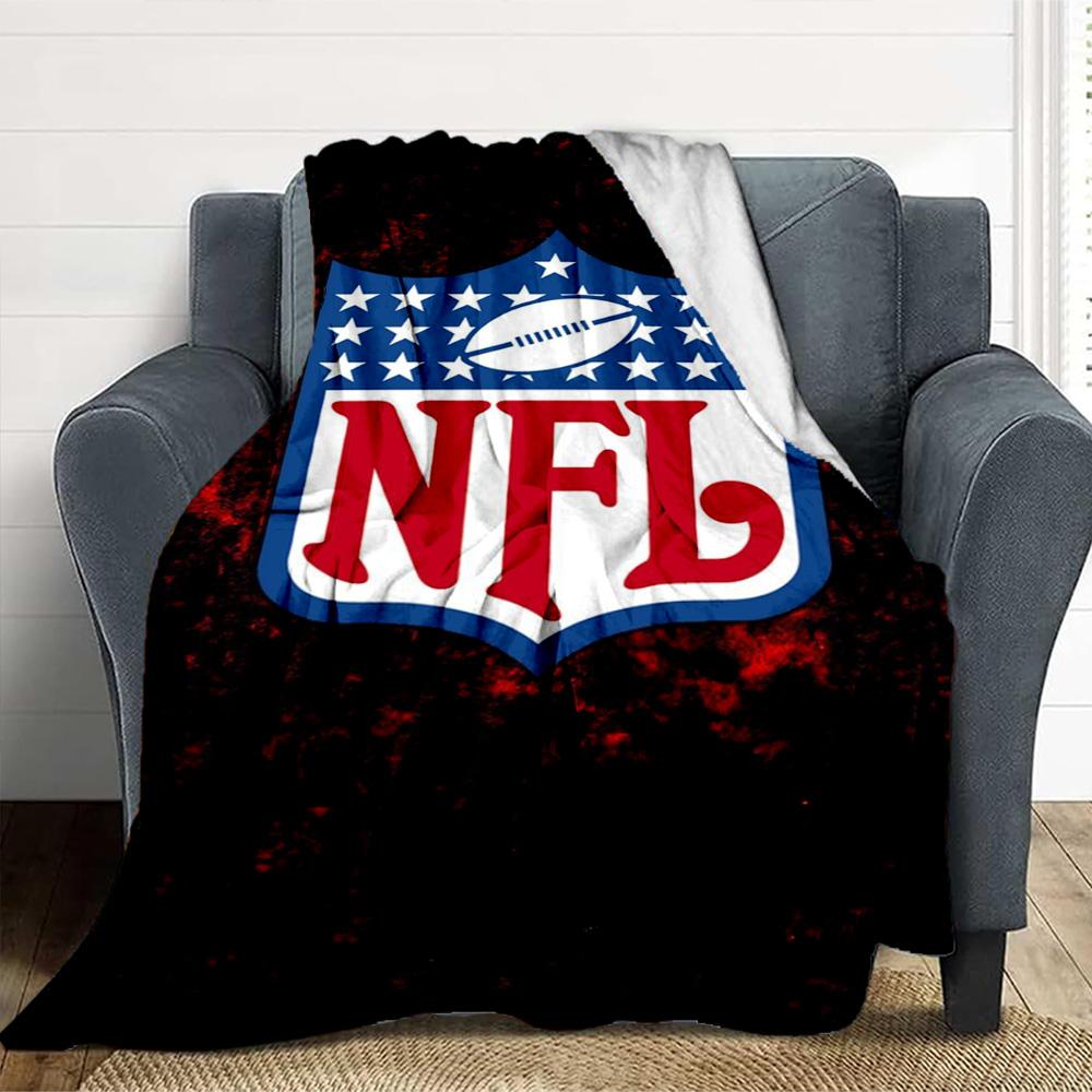 Nfl Logo Throw Blanket Flannel Blanket Soft Warm Sofa Bed Camping home Decor Unique Christmas Gift C10257
