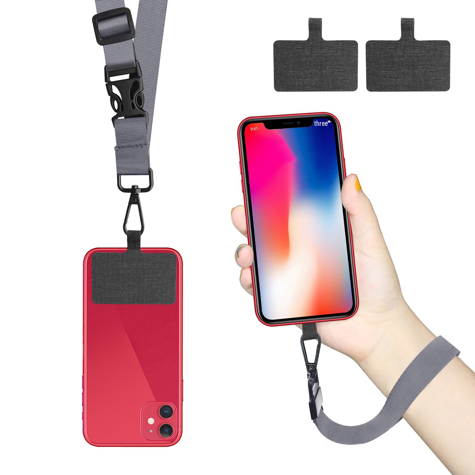 

Модный ремешок с регулируемой длиной для мобильных телефонов Xiaomi — универсальный и невидимый набор для определенных фруктов. серый