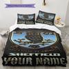 Sheffield Wednesday Football Club Custom Name Pattern Bedding,Quilt Set Quilt Cover Pillowcase Home Birthday Gift(1 * Duvet Cover + 2 * Pillowcase, Wi