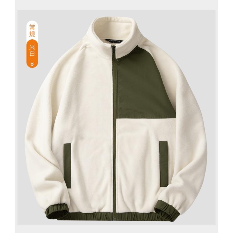 

Карманы Однотонный Молния Мужская одежда Кардиган Длинный рукав Пальто Повседневная мода Осень Зима Толстовки Водолазка Топы M белый