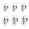 Octagonal Moka Pot Aluminum/Stainless Steel Stovetop Espressos Maker Multi-Purpose Coffee Pots for Outdoor Home Kitchen Office