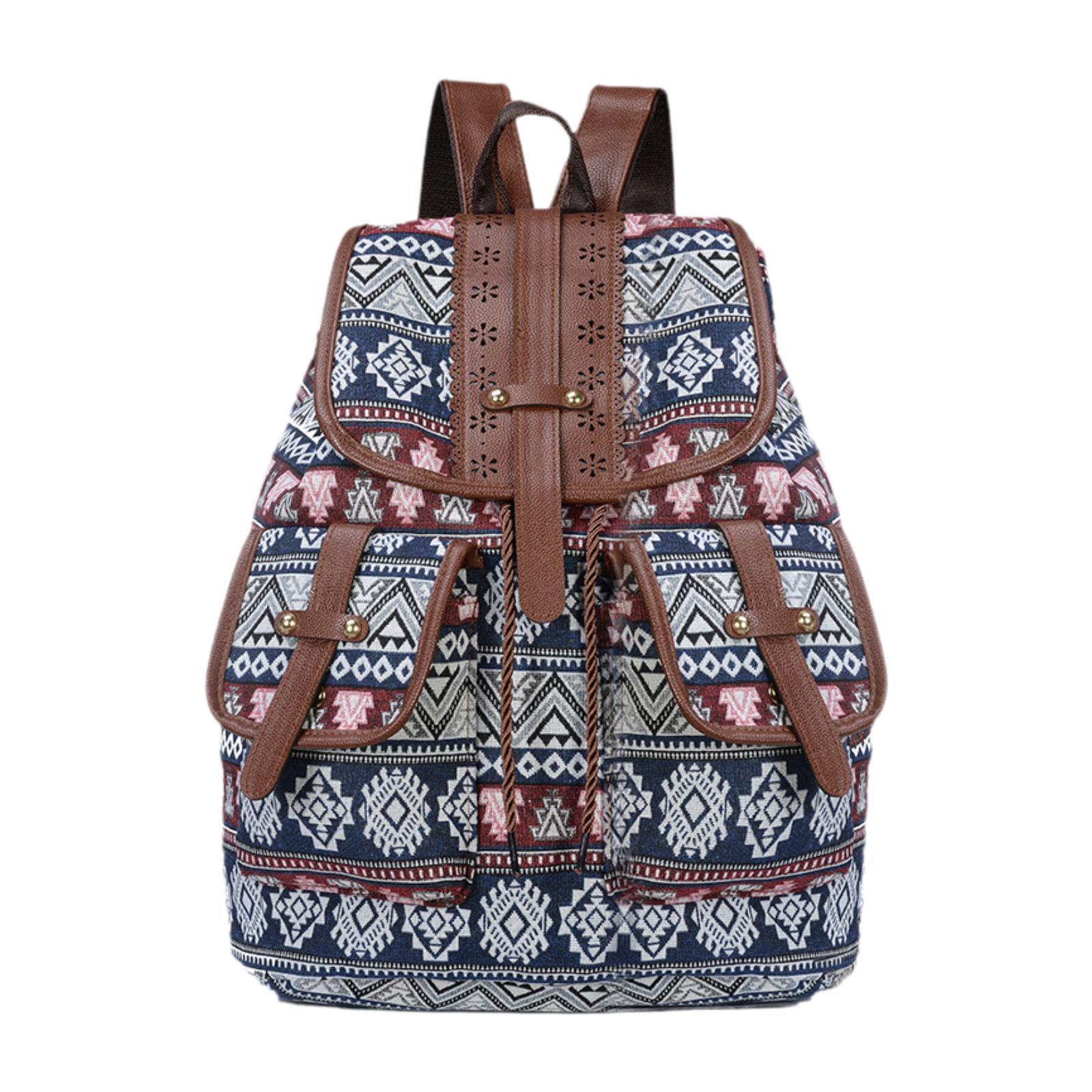 

Women Ethnic Pattern Backpack Lightweight Casual Bag Female Rucksack for