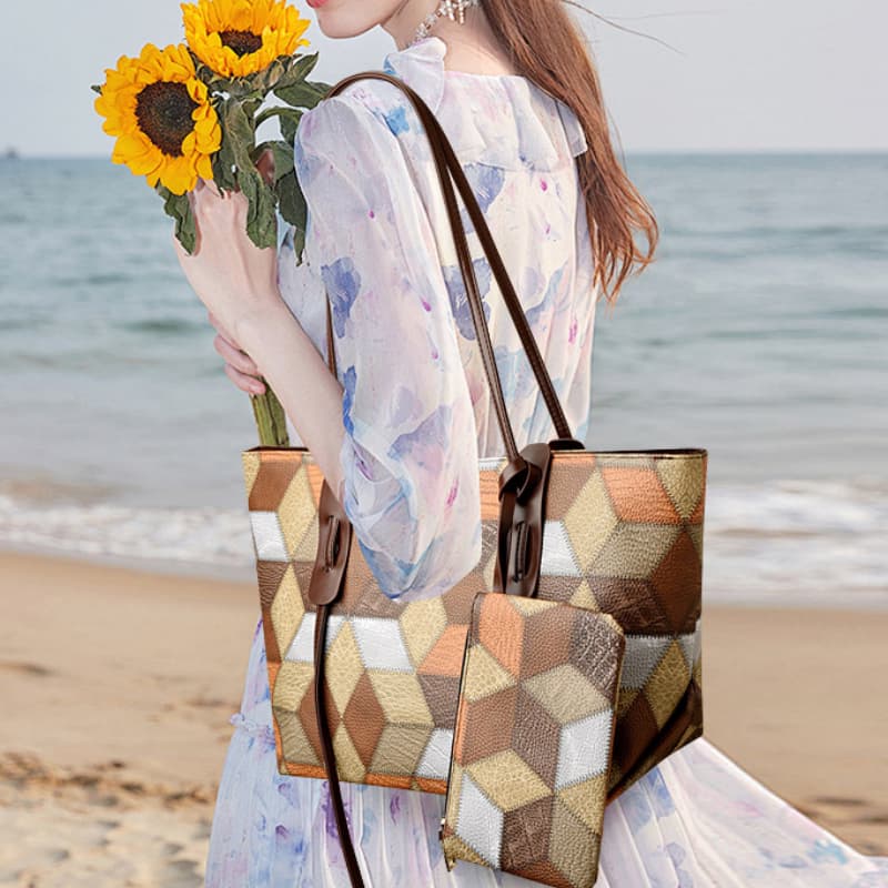 Stylish retro shoulder bag minimalist handbag